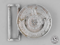 Germany, Ss. A Ss Officer’s Belt Buckle By Overhoff & Cie