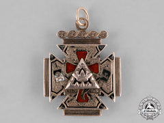 United Kingdom. A Gold 32Nd Degree Scottish Rite Masonic Pendant