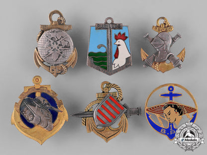 france,_republic._sixteen_naval_service_insignia_badges_c18-034809