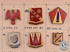 United States. Twenty-Five Ordnance And Signal Corps Military Insignia Badges