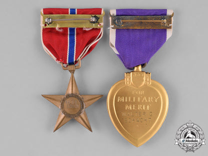 united_states._a_second_war_bronze_star_medal_and_purple_heart,_to_walter_george_schacht,_united_states_army,_wounded_during_the_battle_of_metz,_october1944_c18-034840
