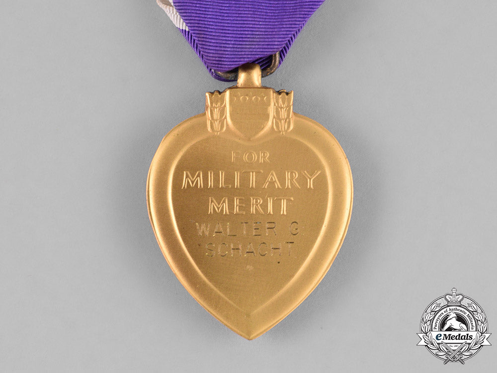 united_states._a_second_war_bronze_star_medal_and_purple_heart,_to_walter_george_schacht,_united_states_army,_wounded_during_the_battle_of_metz,_october1944_c18-034842