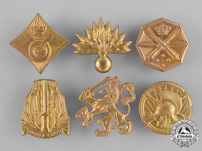 netherlands,_kingdom._twenty-_eight_military_cap_badges_c18-035207