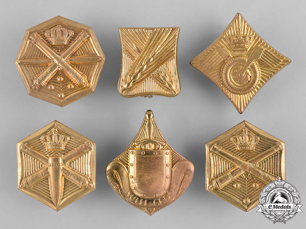 netherlands,_kingdom._twenty-_eight_military_cap_badges_c18-035210