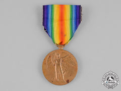 Canada. A Victory Medal To Greek-Born Private Anastos Spanos, Wia During The Battle Of The Canal Du Nord