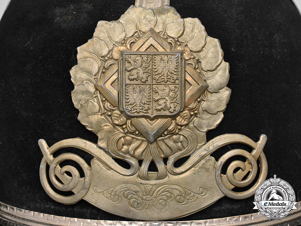 czechoslovakia._a_municipal_police_helmet_of_the_protectorate_of_bohemia_and_moravia,_c.1919-1945_c18-035684