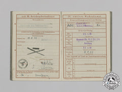 Germany, Heer. A Wehrpaß, Health Journal, And Grouping Of Documents Belonging To Fahnenjunker-Feldwebel Der Reserve Ernst Brüllau