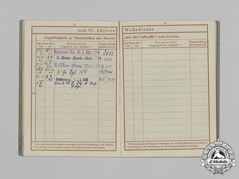 germany,_heer._a_wehrpaß,_health_journal,_and_grouping_of_documents_belonging_to_fahnenjunker-_feldwebel_der_reserve_ernst_brüllau_c18-035797