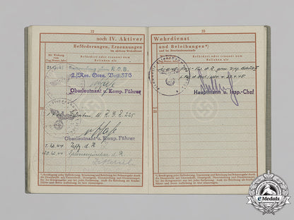 germany,_heer._a_wehrpaß,_health_journal,_and_grouping_of_documents_belonging_to_fahnenjunker-_feldwebel_der_reserve_ernst_brüllau_c18-035799