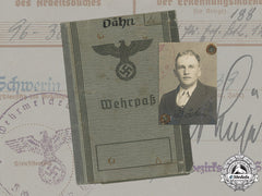 Germany, Heer. A Wehrpaß To Obergefreiter Rudolf Dähn (Kia)