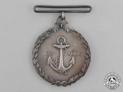 Chile, Republic. A Naval Twenty-Five Years' Service Medal