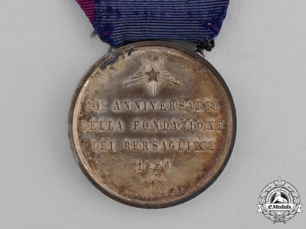 italy,_kingdom._a_fiftieth_anniversary_of_the_bersaglieri_medal,_c.1886_c18-036101