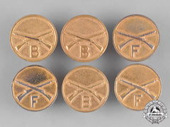 United States. Thirty-Four Army Collar Disks, Type Ii, C.1930