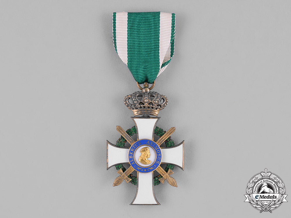 saxony,_kingdom._an_albrecht_order,_i_class_knight_with_crown&_swords,_by_g.a._scharffenberg,_c.1914_c18-036560