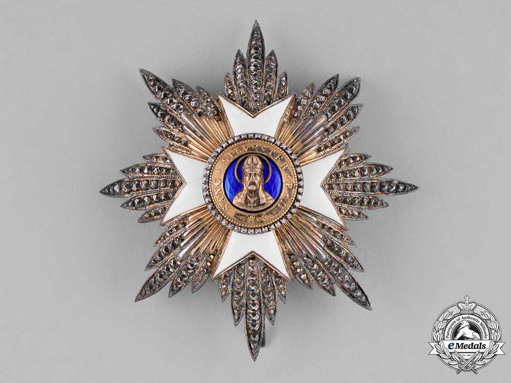 vatican,_italian_unification._an_order_of_st._sylvester,_grand_officer,_by_g._wolfers,_c.1910_c18-036579_1_1_1