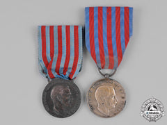 Italy, Kingdom. Two Campaign Medals