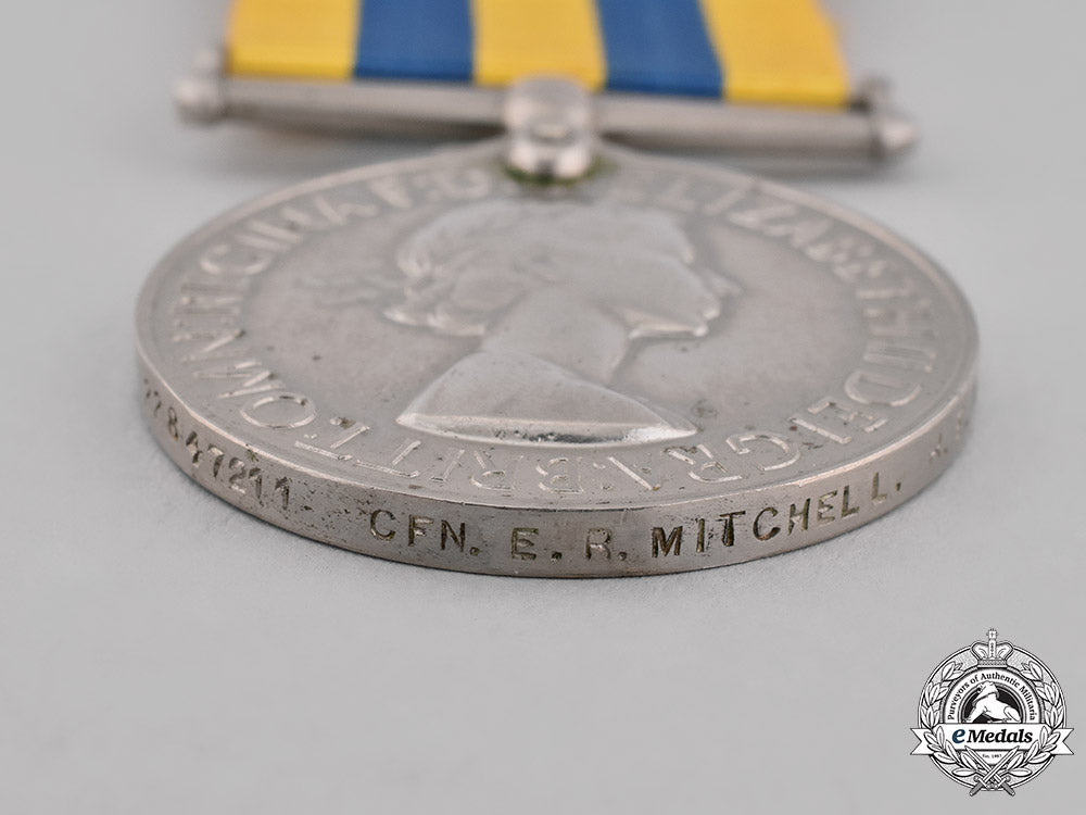 united_kingdom._korea_medal1950-1953,_to_craftsman_e.r._mitchell,_royal_electrical_and_mechanical_engineers_c18-037270