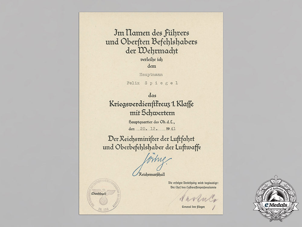 germany,_heer._the_first_and_second_war_award_documents_of_major_felix_spiegel_c18-037355