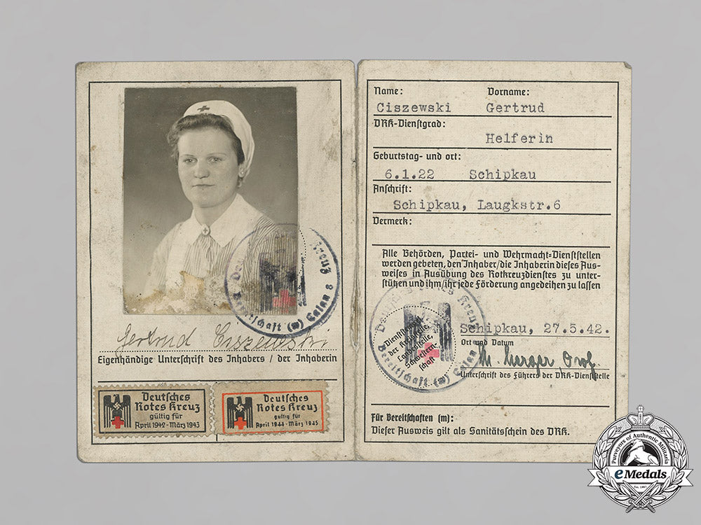 germany,_drk._a_german_second_war_red_cross_identity_card_belonging_to_gertrud_ciszewski_c18-037482