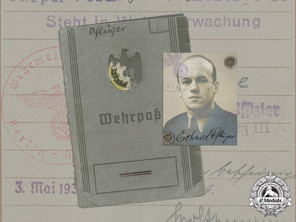germany,_heer._a_wehrpaß_and_documents_belonging_to_erhard_pflüger_c18-037499