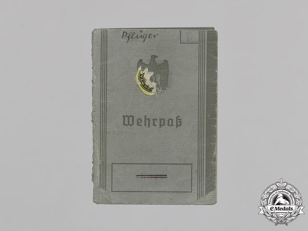 germany,_heer._a_wehrpaß_and_documents_belonging_to_erhard_pflüger_c18-037500