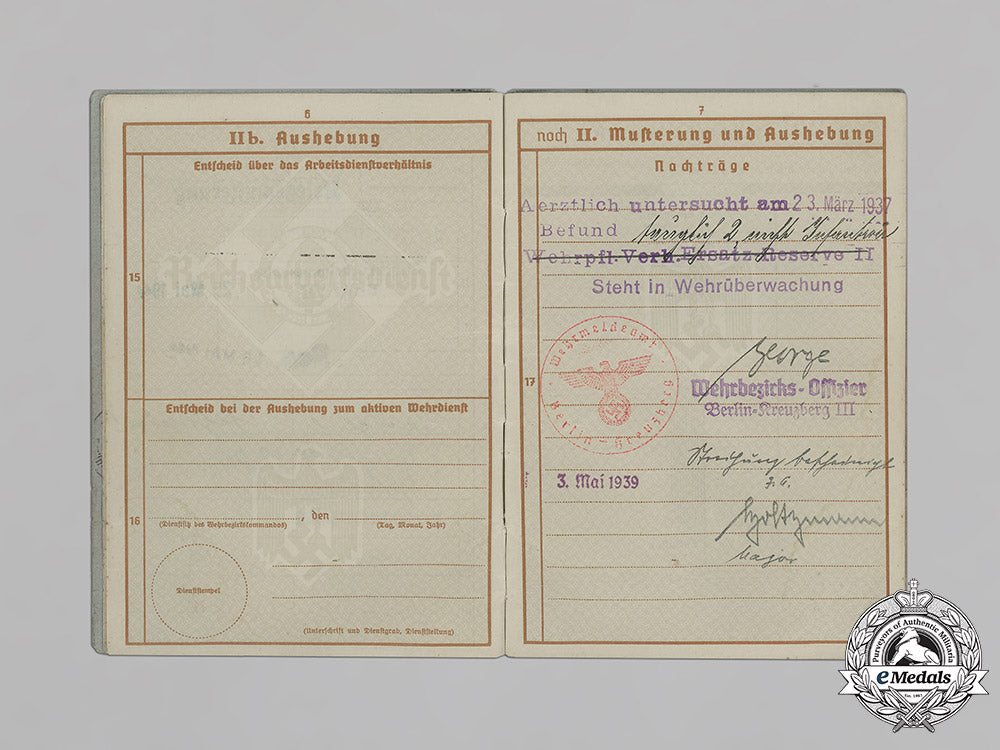 germany,_heer._a_wehrpaß_and_documents_belonging_to_erhard_pflüger_c18-037504