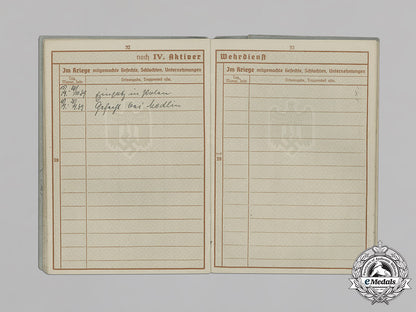 germany,_heer._a_wehrpaß_and_documents_belonging_to_erhard_pflüger_c18-037509