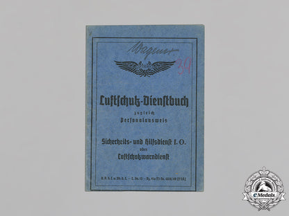 germany,_rlb._a_luftschutz_service_book/_identity_card_belonging_to_paul_wagener_c18-037517