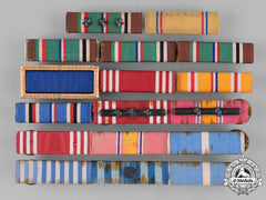 United States. A Lot Of Twelve Second War And Korean War Era Ribbon Bars