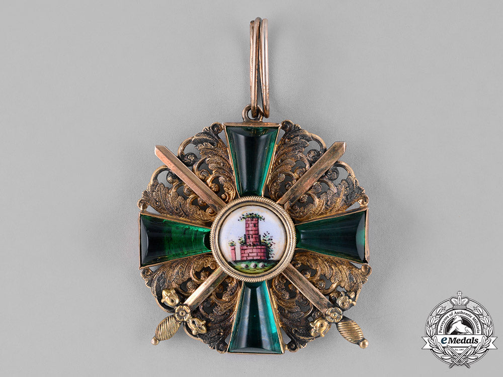baden,_duchy._an_order_of_the_zähringer_lion,_commander's_cross_with_swords,_c.1900_c18-037664