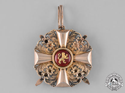 baden,_duchy._an_order_of_the_zähringer_lion,_commander's_cross_with_swords,_c.1900_c18-037665