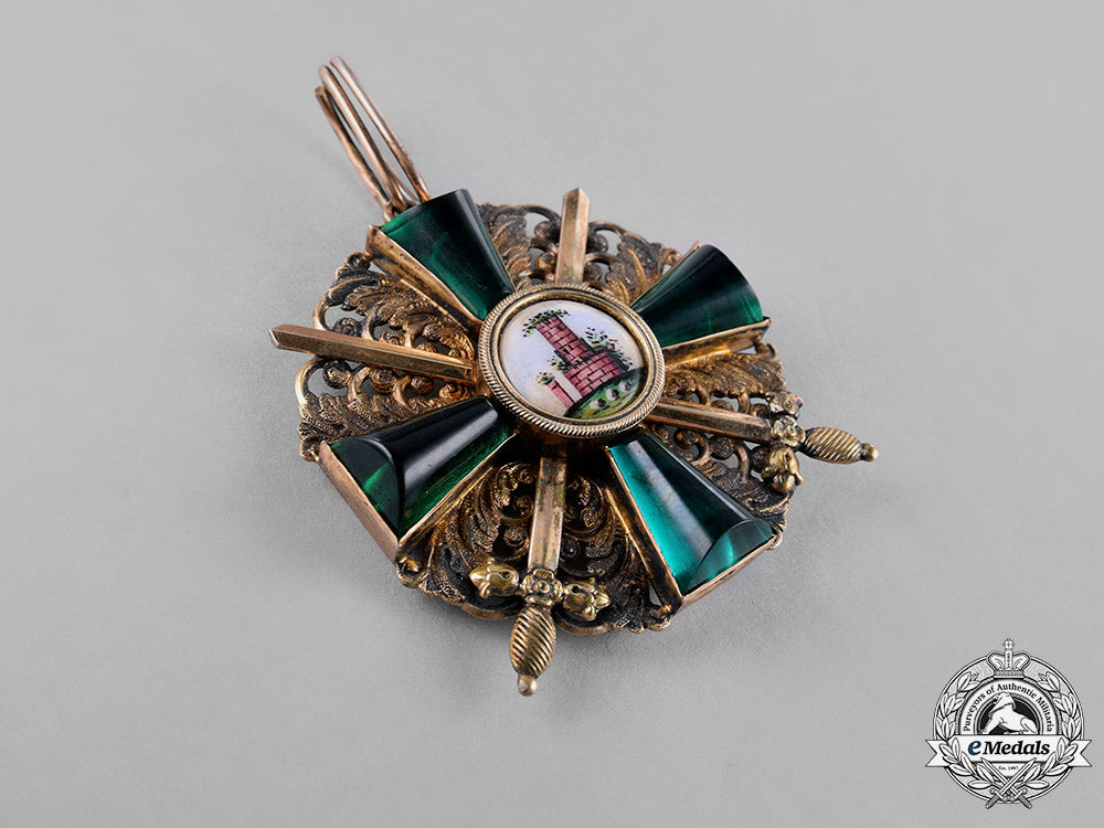 baden,_duchy._an_order_of_the_zähringer_lion,_commander's_cross_with_swords,_c.1900_c18-037666