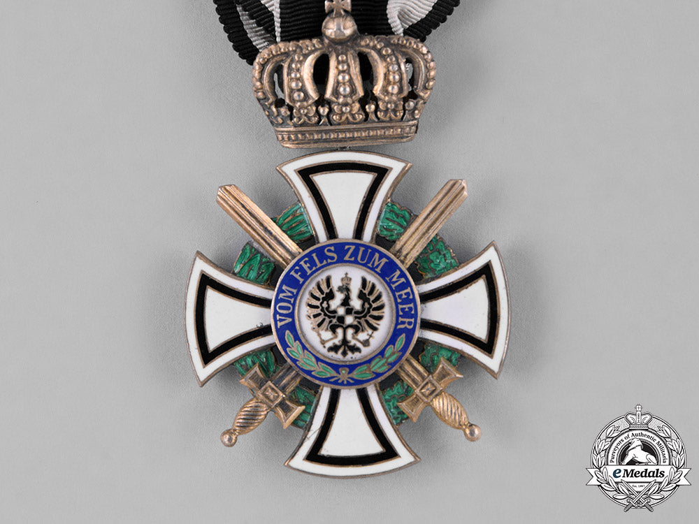 prussia,_kingdom._a_house_order_of_hohenzollern,_knight’s_cross_with_swords,_by_friedländer,_c.1914_c18-038261
