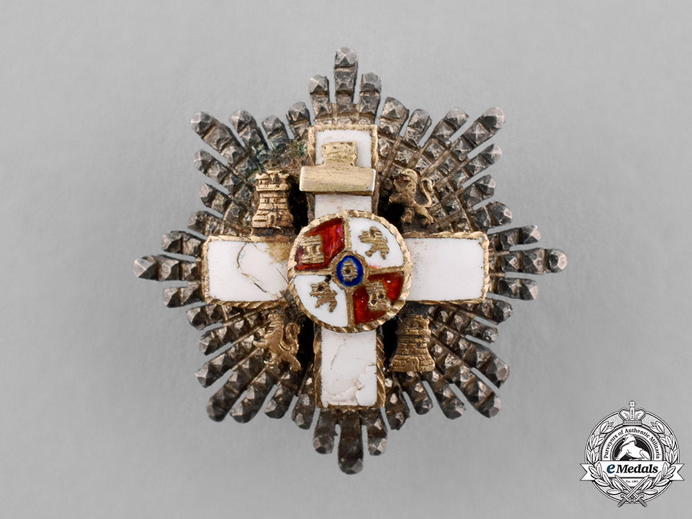 spain,_franco’s_period._a_miniature_order_of_military_merit,_white_division,_grand_cross_star,_c.1950_c18-038529