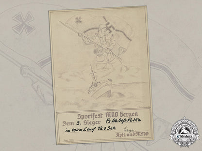 germany,_third_reich._an_award_certificate_for_sportfest_mnd_bergen,_c.1942_c18-039424_1_1