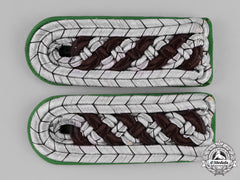 Germany, Ss. A Pair Of Sipo/Sd Sturmscharführer Shoulder Boards