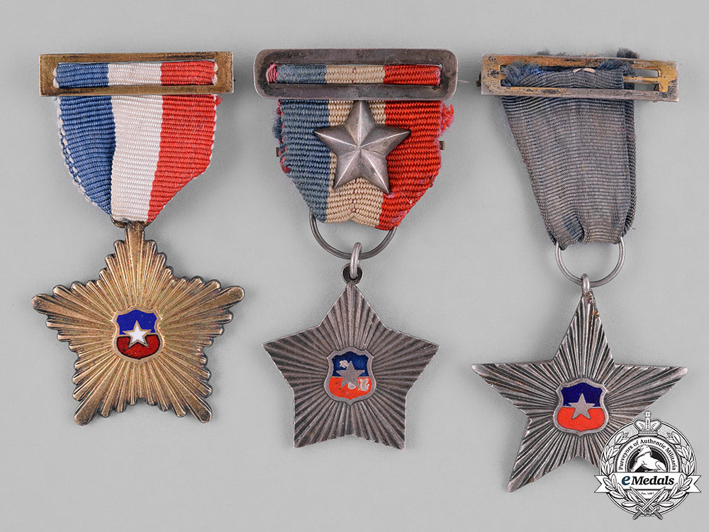 chile,_republic._a_lot_of_army_forces_service_stars,_c.1920-1930_c18-039617