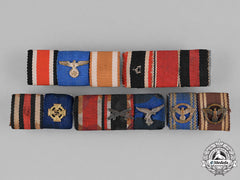 Germany, Third Reich. A Group Of Third Reich Medal Ribbon Bars