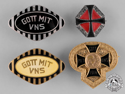 german,_imperial._four_patriotic_badges,_c.1914_c18-040013