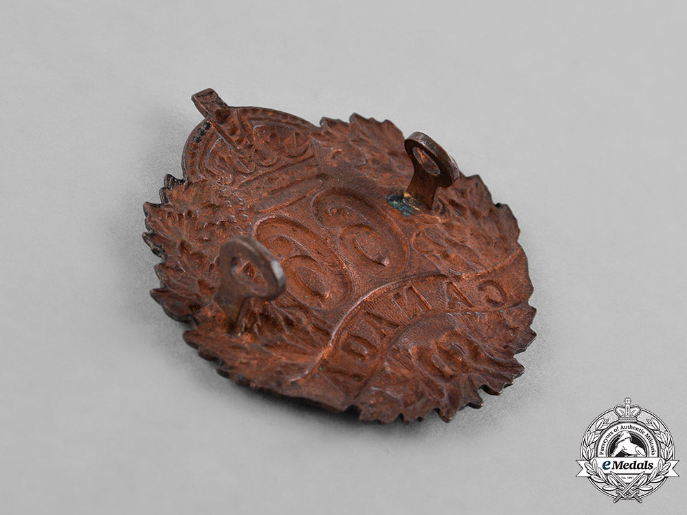 canada._three_infantry_battalion_cap_badges,_c.1915_c18-040086