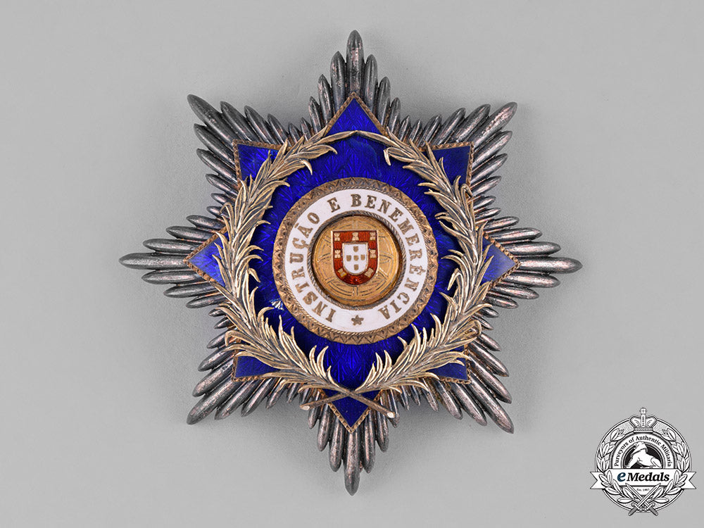 portugal,_kingdom._an_order_of_instruction&_benevolence,_grand_cross_star,_by_frederico_costa,_c.1930_c18-040094