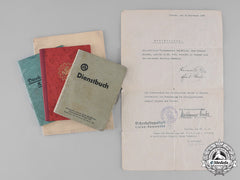 Germany, Sa. A Group Of Documents Belonging To Scharführer Leopold Heinzel