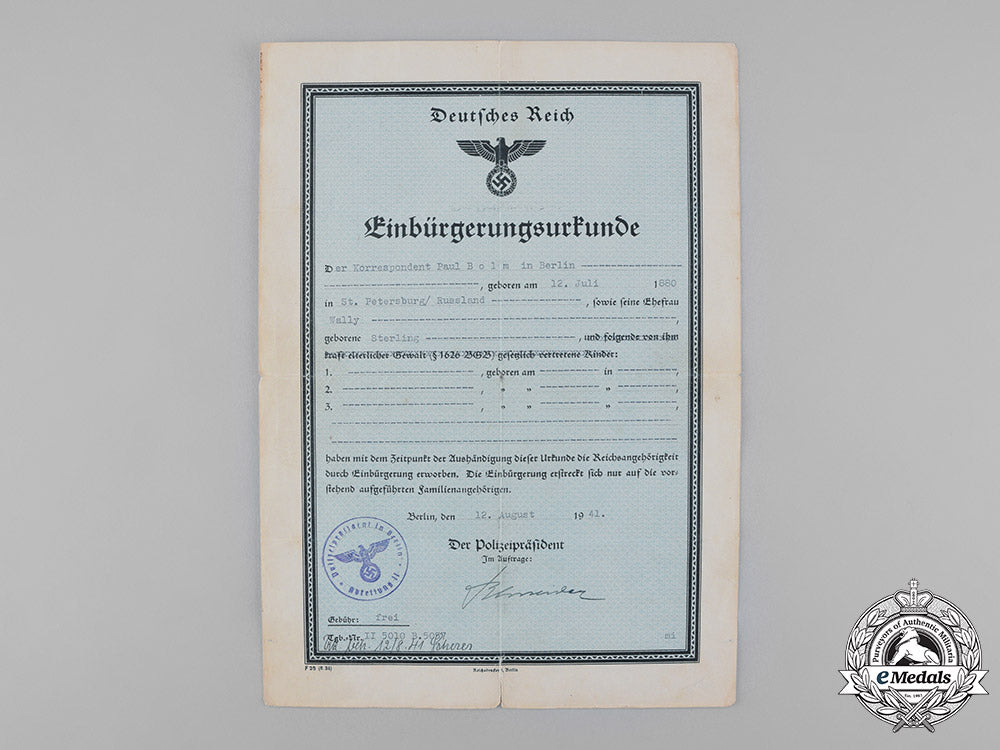 germany,_third_reich._a_group_of_second_war_period_documents,_c.1941-1942_c18-040236