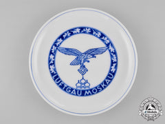 Germany, Luftwaffe. A Luftgau Moskau Porcelain Plate, By Meissen