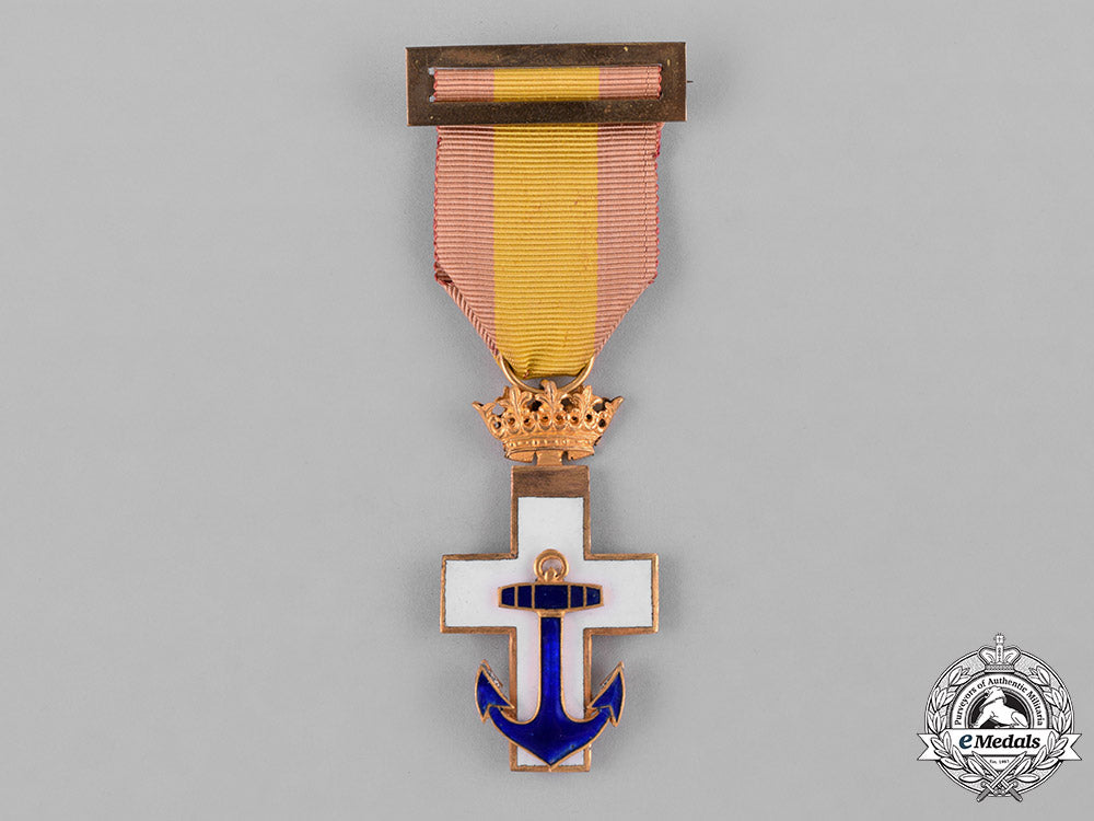 spain,_franco’s_period._an_order_of_naval_merit,_i_class_cross_white_division,_c.1950_c18-041093_1