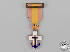 Spain, Franco’s Period. An Order Of Naval Merit, I Class Cross White Division, C.1950