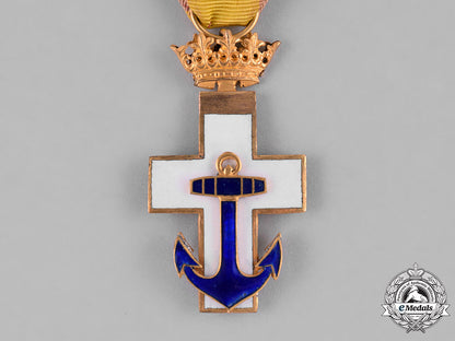 spain,_franco’s_period._an_order_of_naval_merit,_i_class_cross_white_division,_c.1950_c18-041095_1