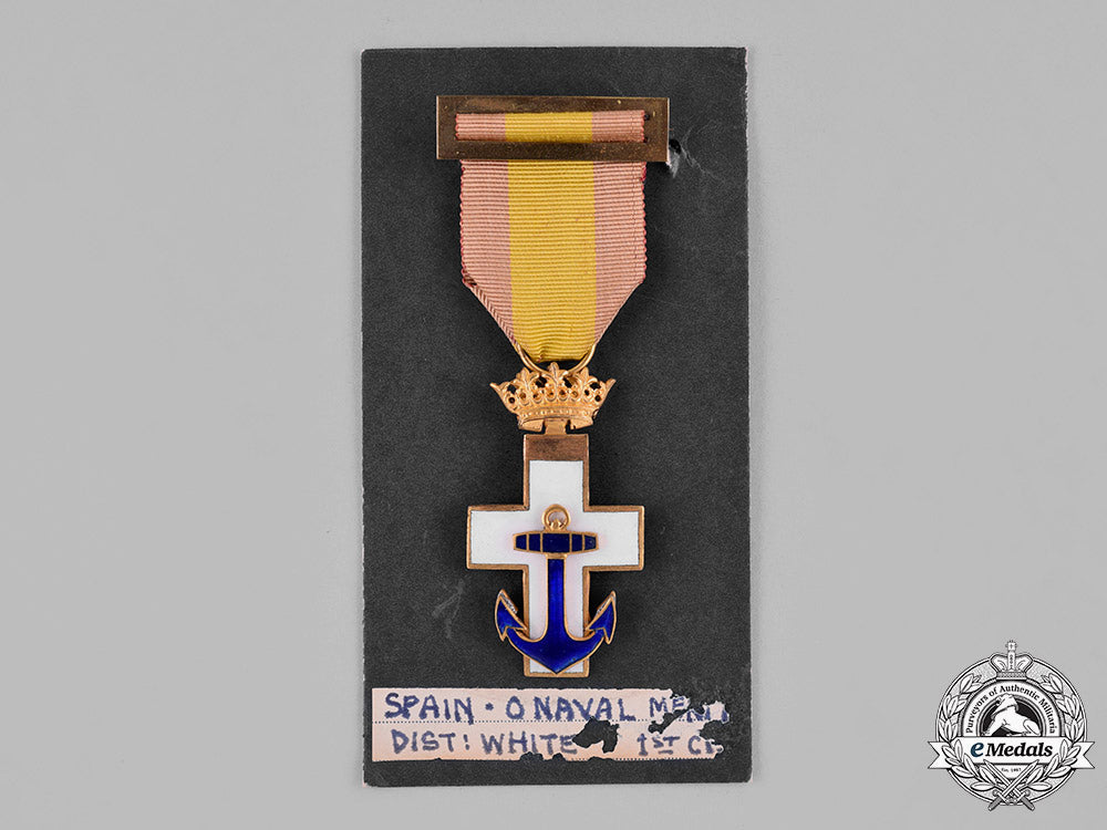 spain,_franco’s_period._an_order_of_naval_merit,_i_class_cross_white_division,_c.1950_c18-041097_1