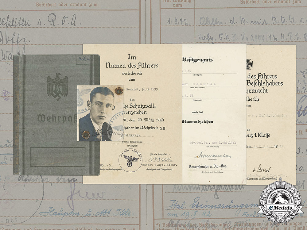 germany,_heer._a_wehrpaß&_documents_to_lieutenant_alexander_schmidt(_ek1,_kia_in_africa)_c18-041278_1