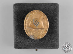 Germany, Wehrmacht. A Gold Grade Wound Badge, With Case, By B.h. Mayer